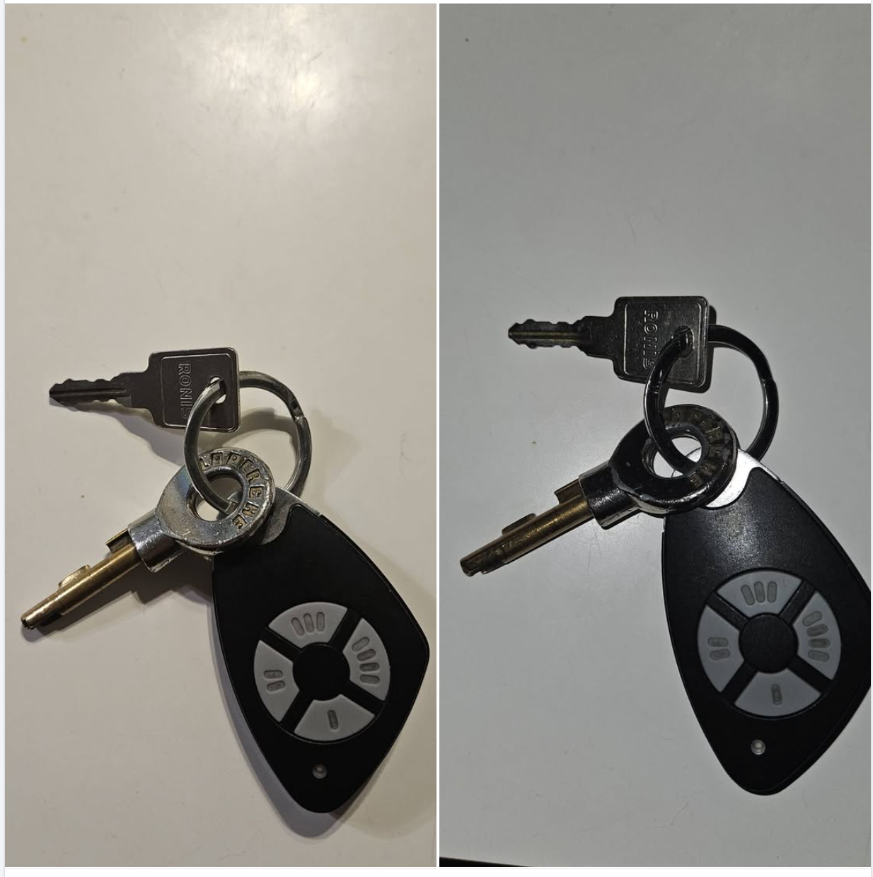 On a trouvé ces clés au rue de picot à Toulon,